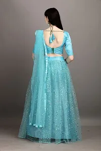 Classic   Supernet Semi Stitched  Lehenga Cholis-thumb1