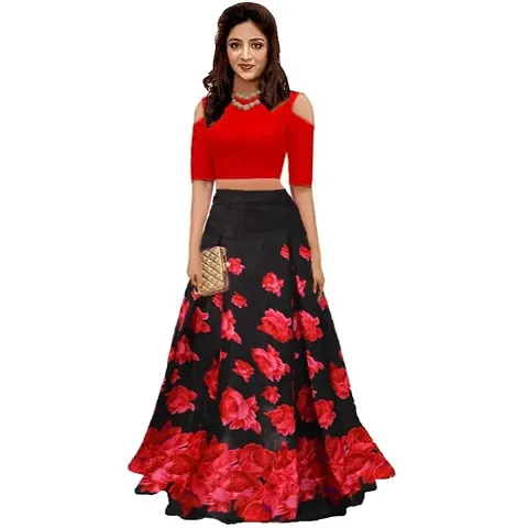 Trendy Womens Satin Silk Lehenga Choli