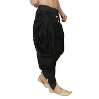 Dupion Silk Black Harem Pant for Men-thumb2