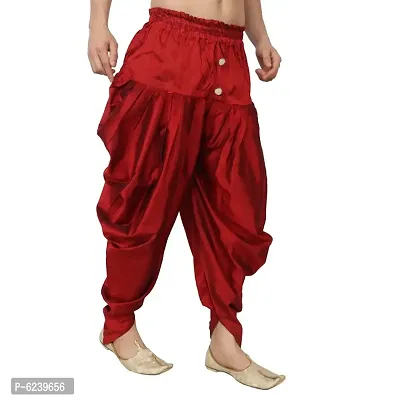 Dupion Silk Readymade Harem Dhoti for Men-thumb3