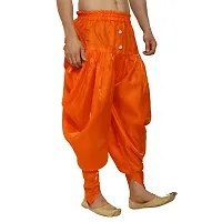 Dupion Silk Orange Readymade Harem Pant for Men-thumb2