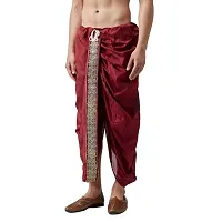 Stylish Dupion Silk Dhoti for Men-thumb1