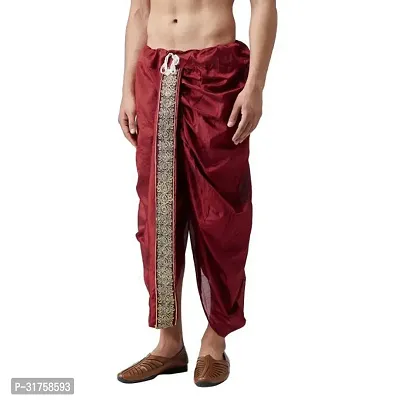 Stylish Dupion Silk Dhoti for Men-thumb2