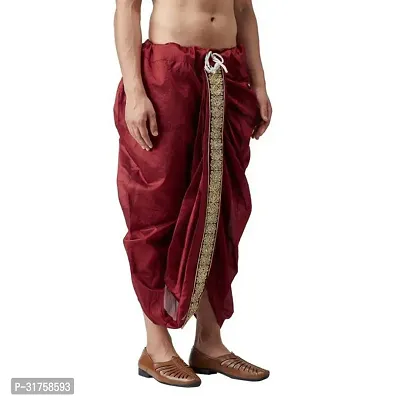 Stylish Dupion Silk Dhoti for Men-thumb3