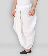 Stylish White Cotton Dhoti for Men-thumb1