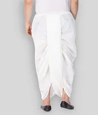 Stylish White Cotton Dhoti for Men-thumb2