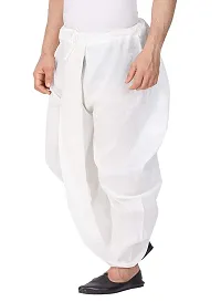 Stylish White Cotton Dhoti for Men-thumb3