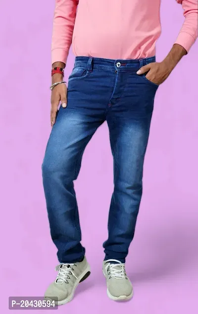 Dark blue jeans for men-thumb0