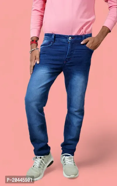 Dark blue jeans for men