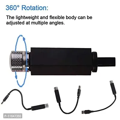 LED Car Atmosphere Lamp, 360 degree Rotation Use for USB Disco Light / Night Light / Room / Car-thumb4