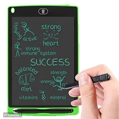 LCD Writing Notepad  TABLET SKETCH BOOK with PEN  ERASER button  erase KEY LOCK - green color-thumb0