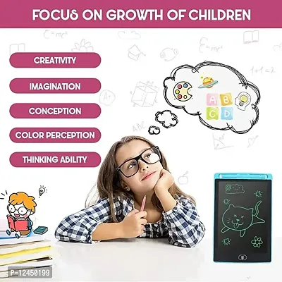 LCD Electric Writing pad Tablet with Pen  Eraser button with 8.5 Inch Black for Kids- assorted color-thumb3