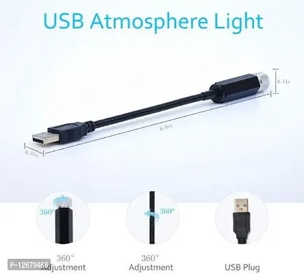 Ambient Star Light, 12V LED Car Atmosphere Lamp, 360 degree Rotation Use for USB Disco Light/Night-thumb2