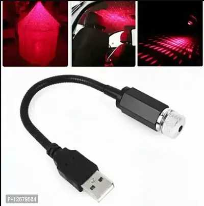 Car USB Ambient Star Light, Romantic Auto Roof Star Projector Lights usb Universal Fit All Cars-thumb0