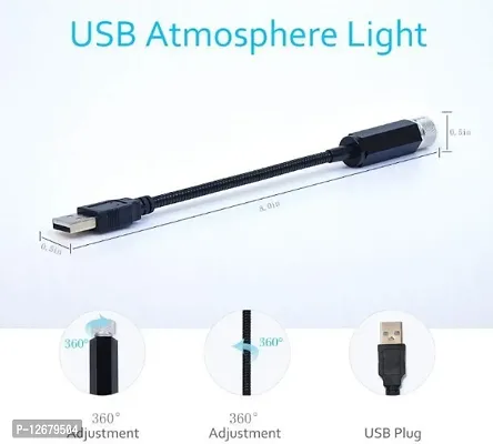 Car USB Ambient Star Light, Romantic Auto Roof Star Projector Lights usb Universal Fit All Cars-thumb3