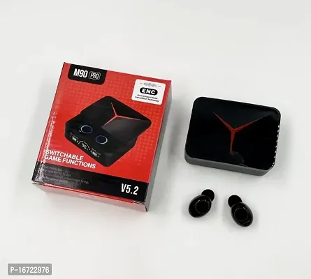 M90 Tws Pro Earbuds Wireless Bletooth Earbuds  Powerbank Bluetooth Headset  (Black, In the Ear)