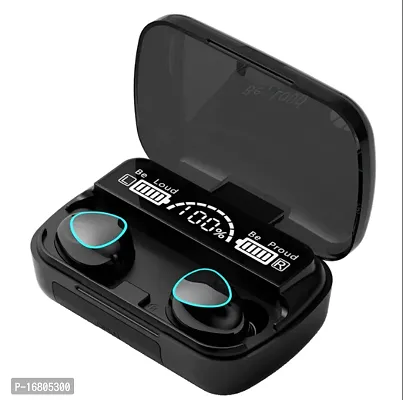 M10 TWS Bluetooth Earbuds Wireless Earbuds (Black, True Wireless) Bluetooth Headset  (Black, True Wireless)-thumb0