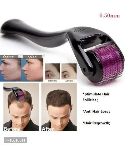 Derma Roller for Hair Growth | 0.5mm Titanium Alloy 540 Micro Needles For Men  (50 ml)-thumb3