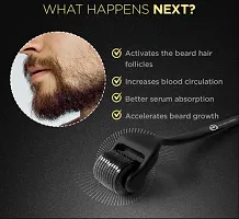 Derma Roller for men Beard growth 0.5mm 540 Titanium MicroNeedle Beard activator  (1 g)-thumb2