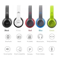 P47 with Mic HD Bass, SD Card Slot Portable Sports Bluetooth Headset (Multicolor, True Wireless)-thumb1
