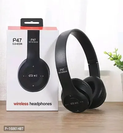 Buy P47 Wireless Bluetooth Over The Ear Headphone with Mic P 47