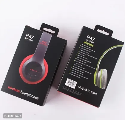 P47Best headphone  low price P47 Foldable/Sports/Office/ Gaming Wireless Headphone with Mic Bluetooth Headset