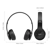 P47 Wireless Bluetooth Headphones 5.0+EDR with Volume Control, HD Sound and Bass, Mic, SD Card Slot (Multicolor)-thumb2