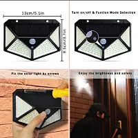 100 LED Bright Outdoor Security Lights with Motion Sensor Solar Powered-thumb1