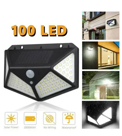 100 LED Solar Lights for Garden Motion Sensor Security Lamp for Home and Garden,Outdoors | Bright Solar Wireless Security Motion Sensor