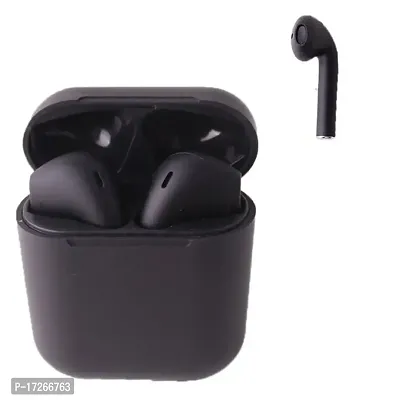 Wireless TWS Bluetooth EarBurds Or Inpods 12 Simple Airpods With Touch Control Button With Bluetooth 5.0 Water Resistant And Active Noice Cancellition. Colour (Black)