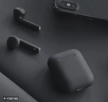 Wireless TWS Bluetooth EarBurds Or Inpods 12 Simple Airpods With Touch Control Button With Bluetooth 5.0 Water Resistant And Active Noice Cancellition. Colour (Black)