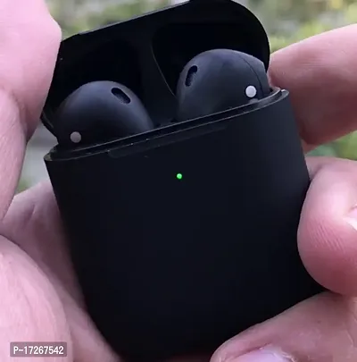 i12 Black Colored Inpods 12 Limited Edition Super Quality Airpods Max For Android And IOS (Black Color)