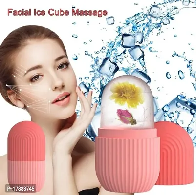 Facial Ice Cube Massager to Enhance Skin Glow, Easy to Use and Carry | Unbreakable and Reusable (Multicolor - Pack of 1)-thumb0