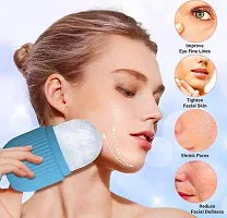 Facial Ice Cube Massager to Enhance Skin Glow, Easy to Use and Carry | Unbreakable and Reusable (Multicolor - Pack of 1)-thumb1