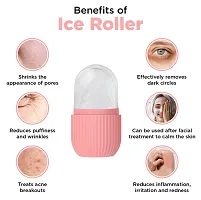 Facial Ice Cube Massager to Enhance Skin Glow, Easy to Use and Carry | Unbreakable and Reusable (Multicolor - Pack of 1)-thumb2