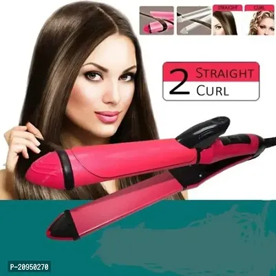 2009 2 in 1 Hair Straightener and Curler (Pink)/Pink Rod/Hair Straightner