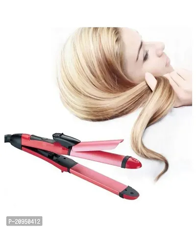 Latest 2 in 1 Hair Hair Straightener  Curler NHC-2009 Beauty 2in 1 Hair Straightener  Curler-thumb0