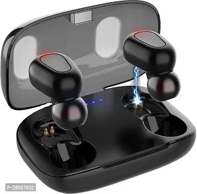 L21 Black TWS Bluetooth Earbuds with Charging Case, HIFI Sound and Bass