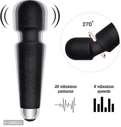 Cordless Handheld Wand Vibrate Machine with 20 Vibration Modes  8 Speed Patterns | Perfect Vibrator for Pain Relief Massage-thumb2