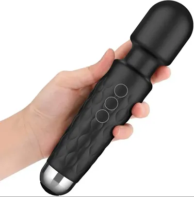 RUMPES Handheld Cordless Personal Body Massager for Women & Men Waterproof & Portable Vibrate Wand with 20 pattern Vibration & 8 speeds Extra Long Battery - Flexible Neck (Assorted color)