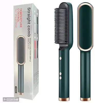 Professional Brush Heated Comb Straightening Comb 2-in-1 Hair Straight