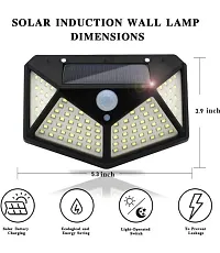 Vont 100 LED Bright Outdoor Security Lights with Motion Sensor Solar Powered Wireless Waterproof Night Spotlight for Outdoor/Garden Wall, Solar Lights for Home (Pack of 1) (Square)-thumb1
