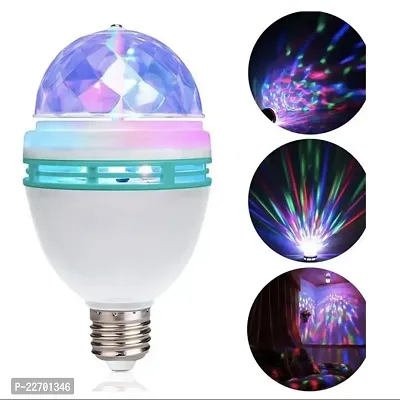 DJ 360 degree rotating led stage light crystal bulb magic disco light,led lamp for party/home/diwali decoration/dance party ( Set of 1