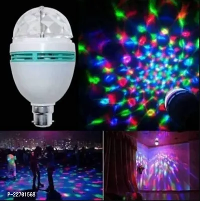 Crystal Rotating Magic Disco LED Bulb Lamp (Multicolor)-thumb0