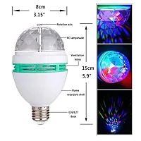 LED Crystal Rotating Bulb Magic Disco LED Rotating Bulb Light Lamp for Party/Home/Diwali Decoration(Random Color)-thumb1