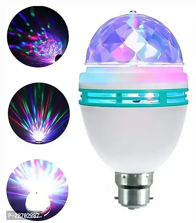 360 Degree LED Crystal Rotating Bulb Magic Disco LED Light, LED Rotating Bulb Light bulb for Party/Home/Diwali Decoration