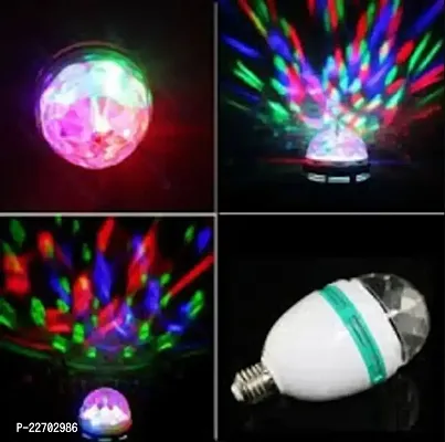 LED Rotating Bulb Light Lamp for Party/Home/Diwali Decoration Night Lamp (10 cm, Multicolor)