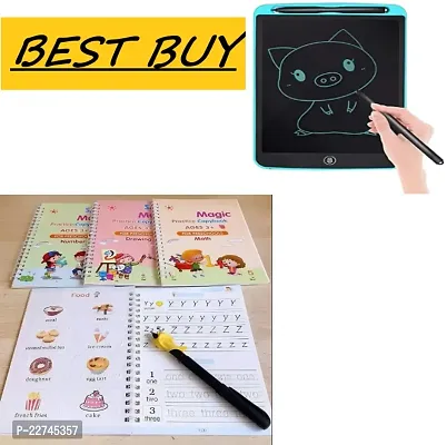 Magic Book with LCD Writing Tablet, 8.5 Inch Colorful Board Drawing Tablet (Multicolor)-thumb0