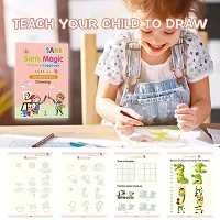 Magic Practice Book for Pre-School with LCD Writing PAD Combo Offer Best Birthady Gift for Kids(4 Book+10 Refils+ 1Pen+ LCD Writing PAD)-thumb2