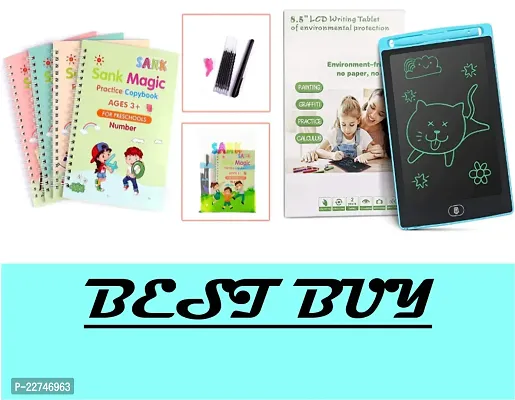 School Set MAGIC BOOK AND LCD WRITING PAD COMBO-thumb0